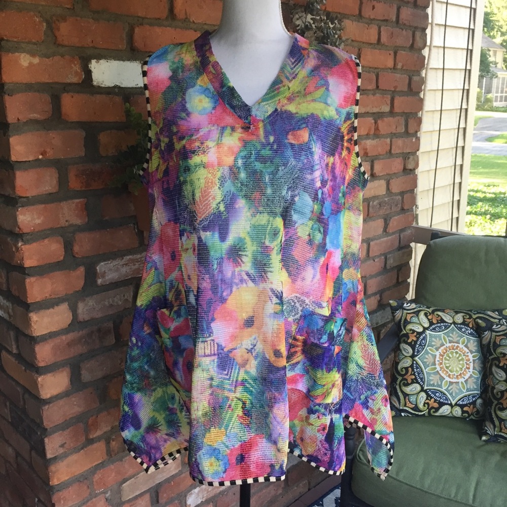 Funky 80s Mesh Smock